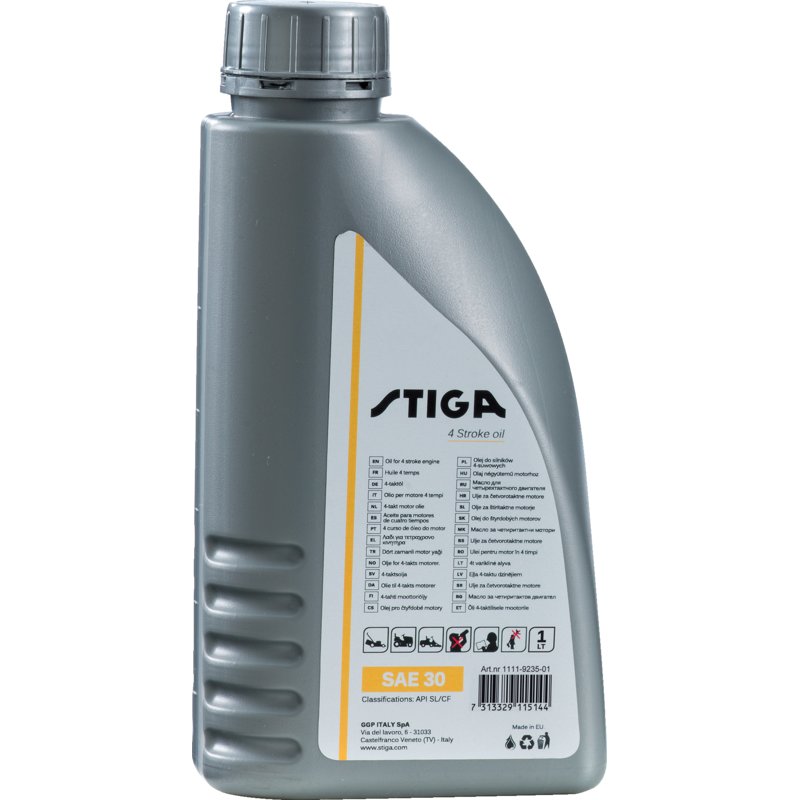 Stiga Motoröl SAE 30 1 Liter 1111-9235-01 – API SL Stiga