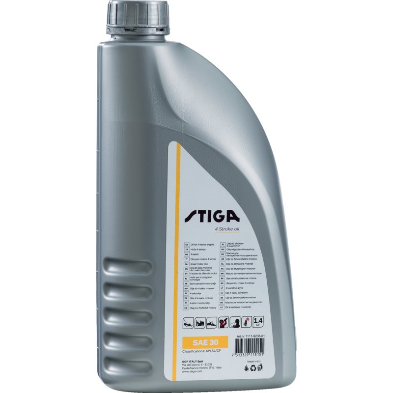 Stiga Motoröl SAE 30 1,4 Liter 1111-9236-01 – API SL Stiga