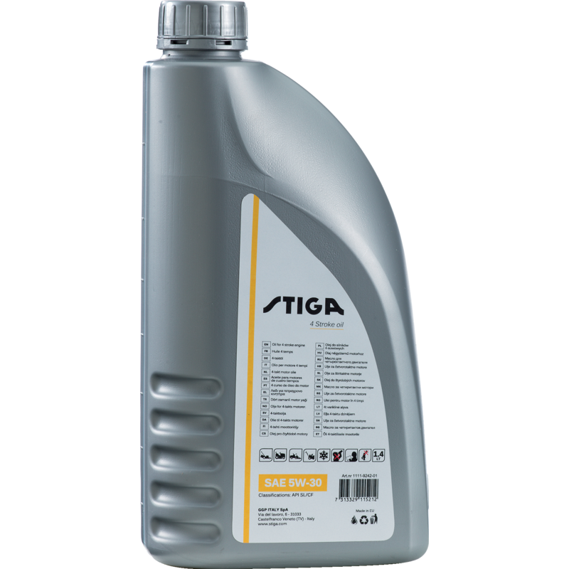 Stiga Motoröl SAE 5W-30 1,4 Liter 1111-9242-01 – API SL Stiga