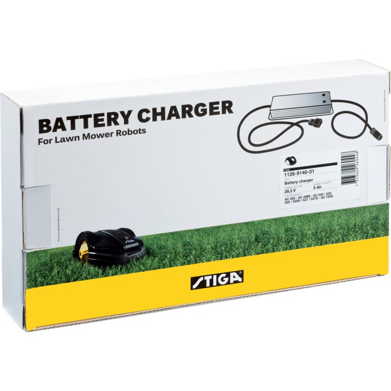 Stiga Batterie Ladegerät 29.3 V - 5 A 1126-9140-01 – 140 - 230 S - 325 - 328S - 520 - 523 524S (2 Stk Stiga