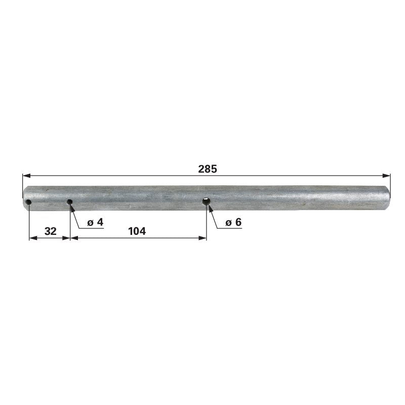 Stiga Vorderachse L 285 mm 1134-0075-01 – passend zu Modell: PARK 320 M 2015 Stiga