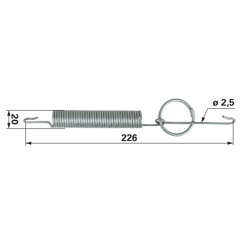 Stiga Zugfeder 1134-1322-01 – Spannfeder passend zu Modell: Villa Stiga