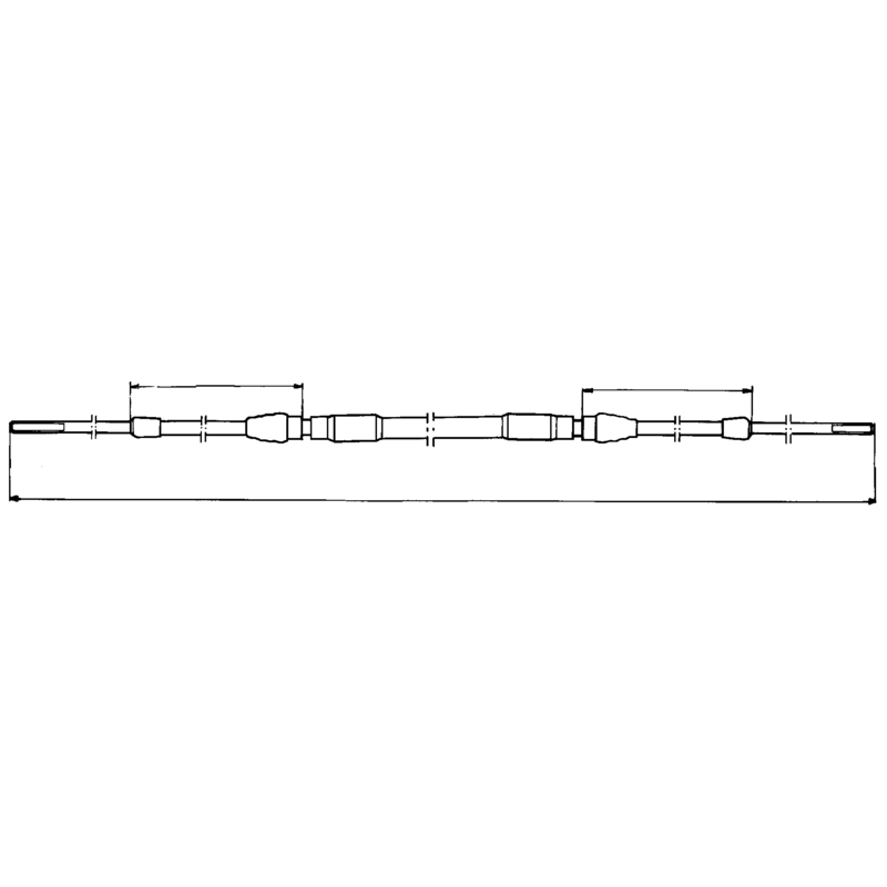 Stiga Getriebe Bowdenzug A: 160-134 - B: 1337 1134-2031-02 – Park (1985-99) Gesamtlänge 1337mm Stiga