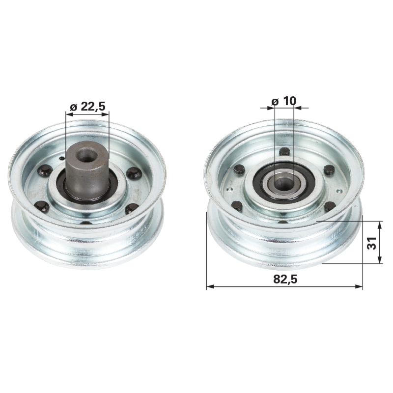 Stiga Umlenkrolle Ersatz 3876050130 1134-5823-01 – Spannrolle Stiga