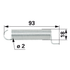 Stiga Zugfeder 1134-5824-01 – L 93 mm AD 18 mm Stärke 2 mm Stiga
