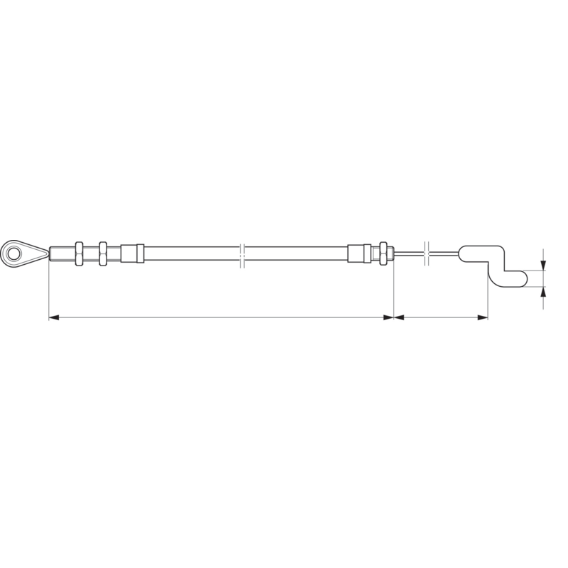Stiga Bremsdraht A: 670 - B: 268 1134-6020-01 – Park Pro 4WD (2006-) Stiga