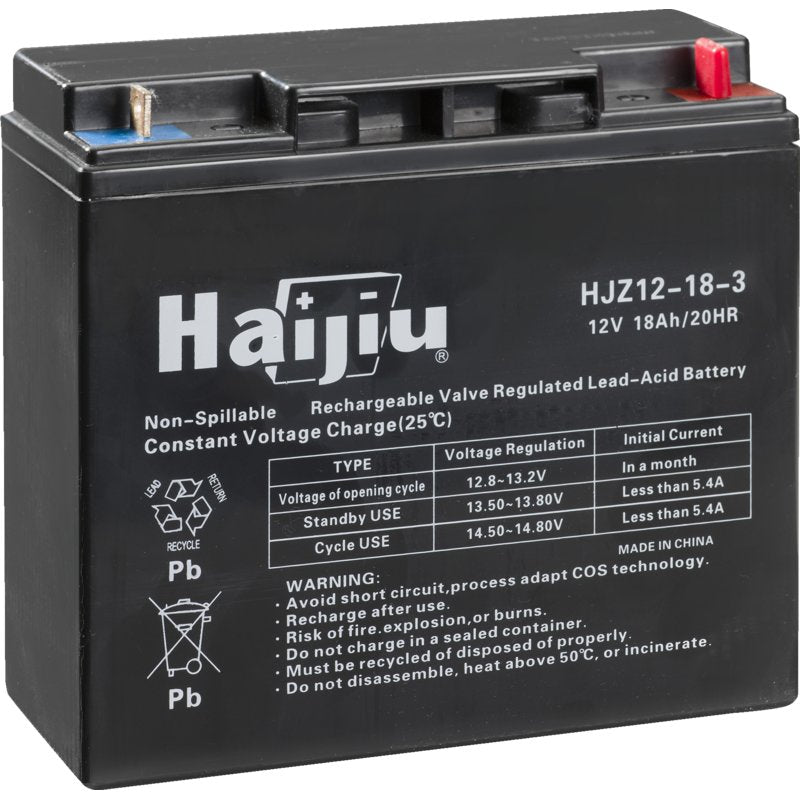 Stiga Batterie 12V-18Ah, L:180 W:075 H:167 118120007/0, 1134-4804-01, 118120068/0, ... – Park Stiga