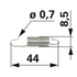 Stiga Zugfeder SV200 118550087/0 – L 44 mm AD 8 Stiga