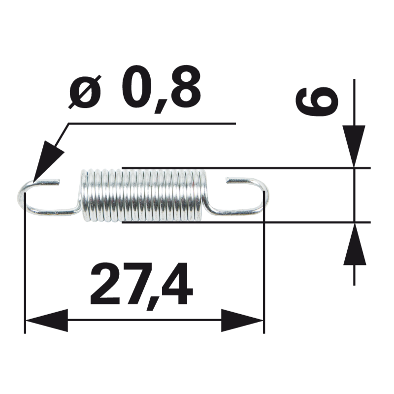 Stiga Zugfeder SV150 118550150/0 – L 27 Stiga