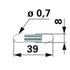 Stiga Zugfeder RS100 118550725/0 – L 39 mm AD 8 mm Stärke 0 Stiga