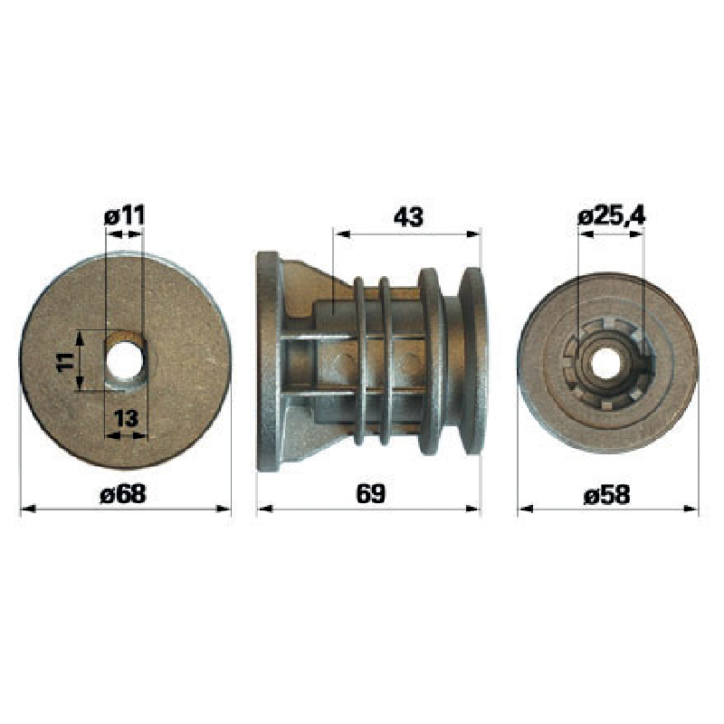 Stiga Messerhalter KWD: 25mm 122465612/1 Stiga