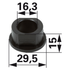 Stiga Buchse Achsschenkel 127047004/0 – aus PVC Stiga