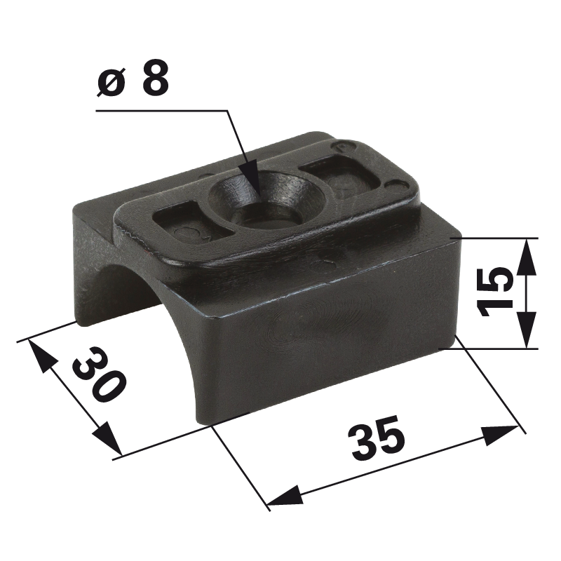 Stiga Halter für Schiebestange 322680016/0 Stiga