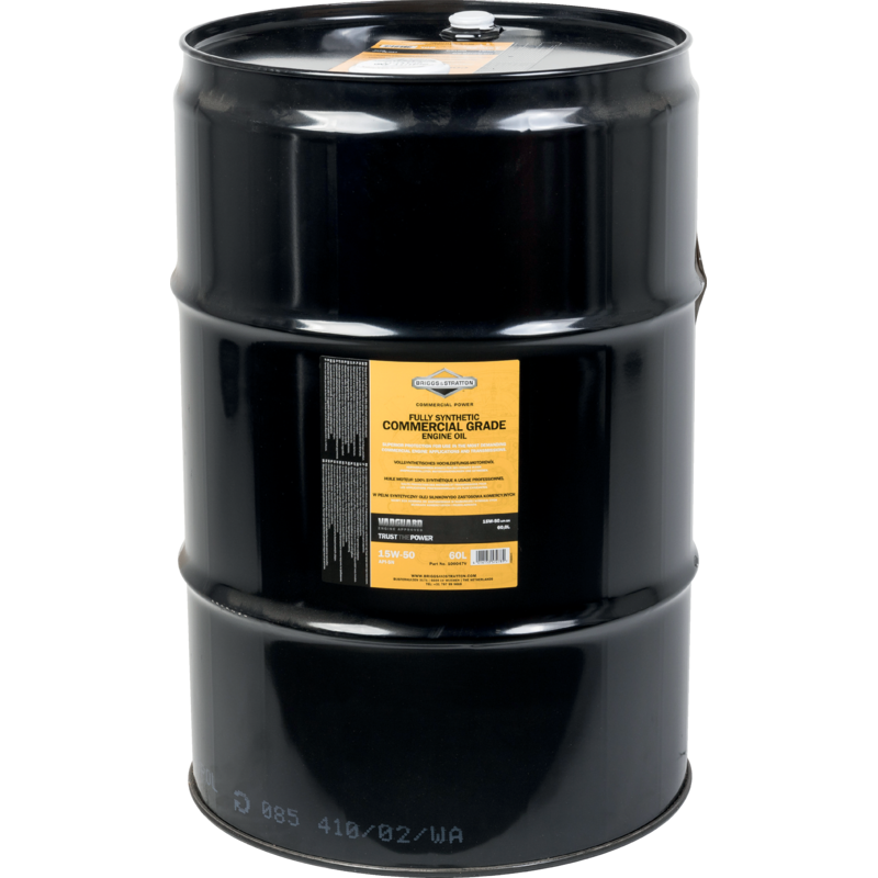 Briggs und Stratton Motoröl 15W50, 60 Liter für Industriemotoren 100047V Briggs und Stratton