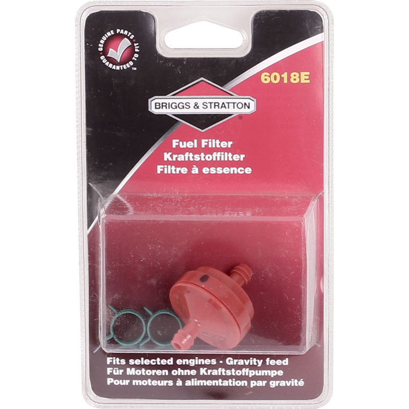 Briggs und Stratton Benzinfilter für Rasenmäher 5018E, 6018E, 992350, ... – auch geeignet für Sonderkraftstoff Briggs und Stratton