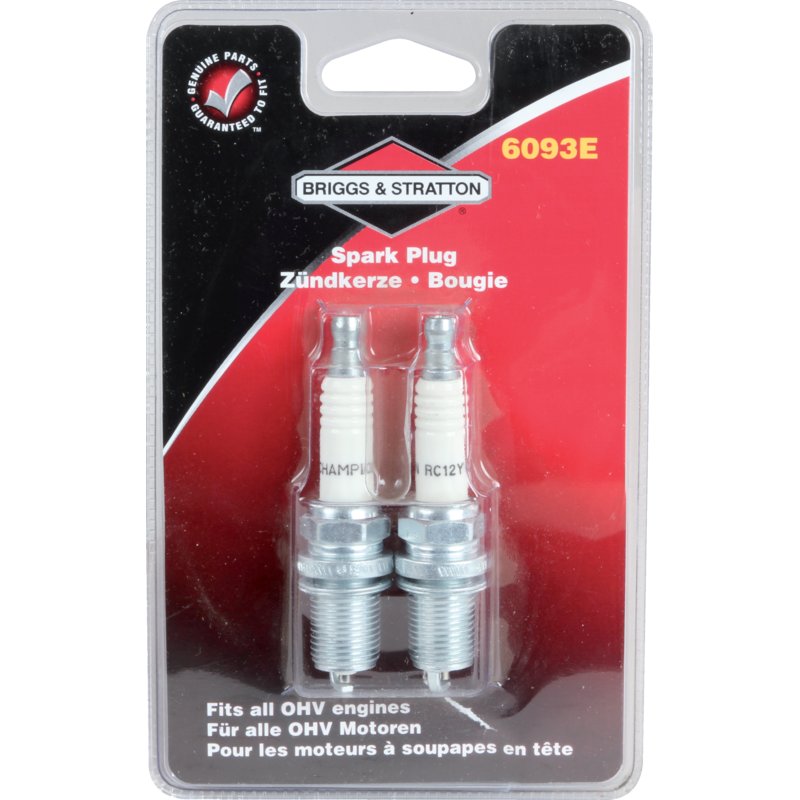 Briggs und Stratton Zündkerze 2 Stk, 2 Stück 992362 – Zündkerze RC12YC2 Stück Blisterpackung Briggs und Stratton
