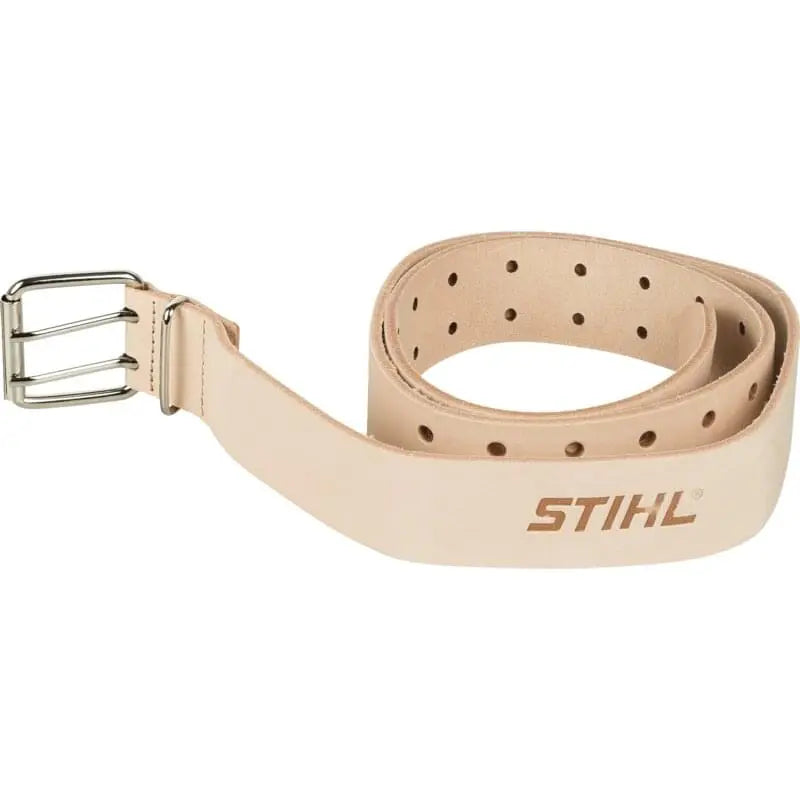Stihl Werkzeuggürtel L 1250 mm, doppelreihig Stihl 00008810600 – Werkzeug-Ledergurt hergestellt aus braunem Vollrindleder Stihl