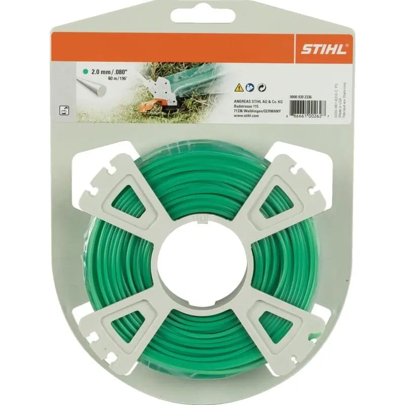 Stihl Mähfaden AD 2,0 mm x L 60 m Stihl 00009302336 – runde Standardform Stihl