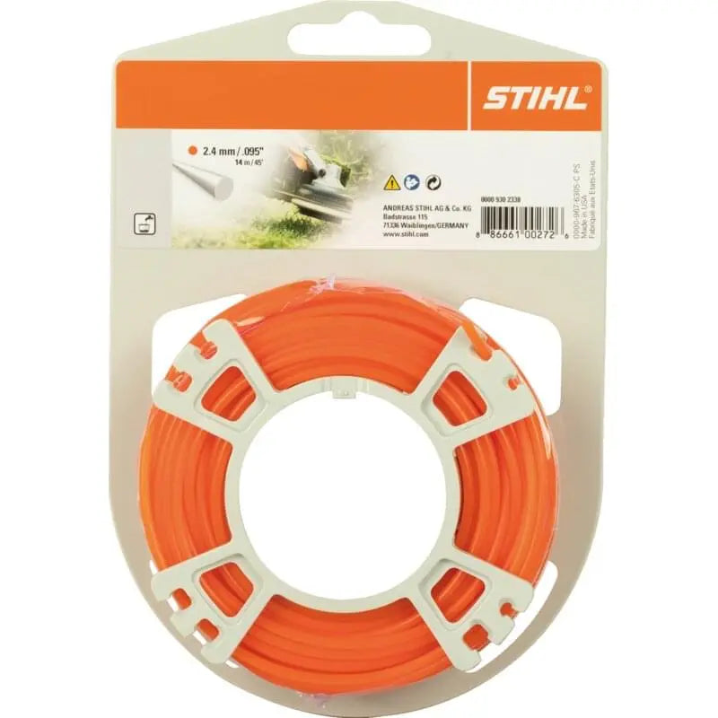 Stihl Mähfaden AD 2,4 mm x L 14 m Stihl 00009302338 – runde Standardform Stihl