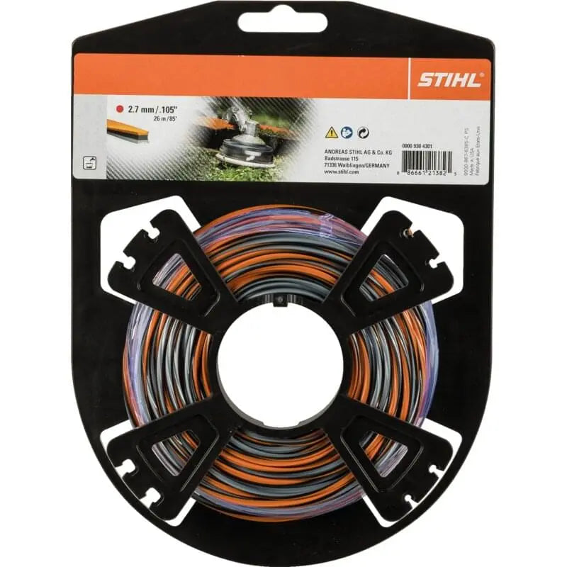 Stihl Mähfaden AD 3,0 mm, L 26 m, CF3 Pro Stihl 00009304301 – Kreuzprofil Stihl