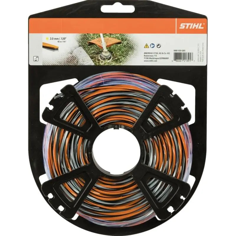Stihl Mähfaden AD 3,0 mm, L 43 m, CF3 Pro Stihl 00009304305 – Kreuzprofil Stihl