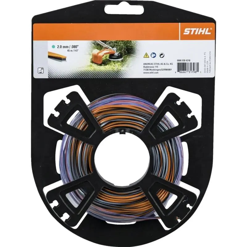 Stihl Mähfaden AD 2,0 mm, L 45 m, CF3 Pro Stihl 00009304318 – Kreuzprofil Stihl