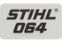 Typenschild 064, für Motorsäge Stihl Stihl