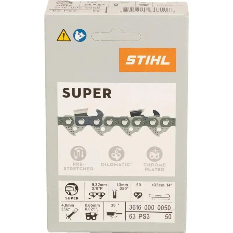 Stihl Sägekette T 3/8 Zoll, VM, S 1,3 mm, 50E Stihl 36160000050 – passend für Schwertlänge 35 cm Stihl
