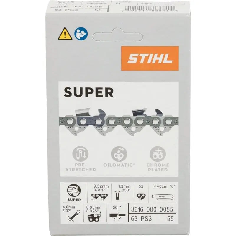 Stihl Sägekette T 3/8 Zoll, VM, S 1,3 mm, 55E Stihl 36160000055 – passend für Schwertlänge 40 cm Stihl