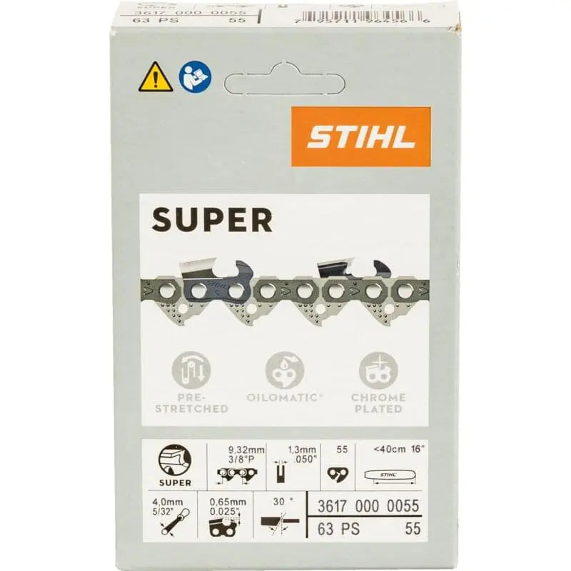 Stihl Sägekette T 3/8 Zoll, VM, S 1,3 mm, 55E Stihl 36170000055 – passend zu Modell: MS 180 Stihl