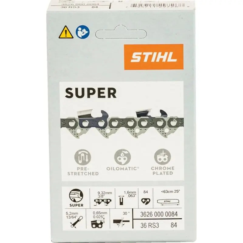 Stihl Sägekette T 3/8 Zoll, VM, S 1,6 mm, 84E Stihl 36260000084 – passend zu Modell: MS 400 Stihl