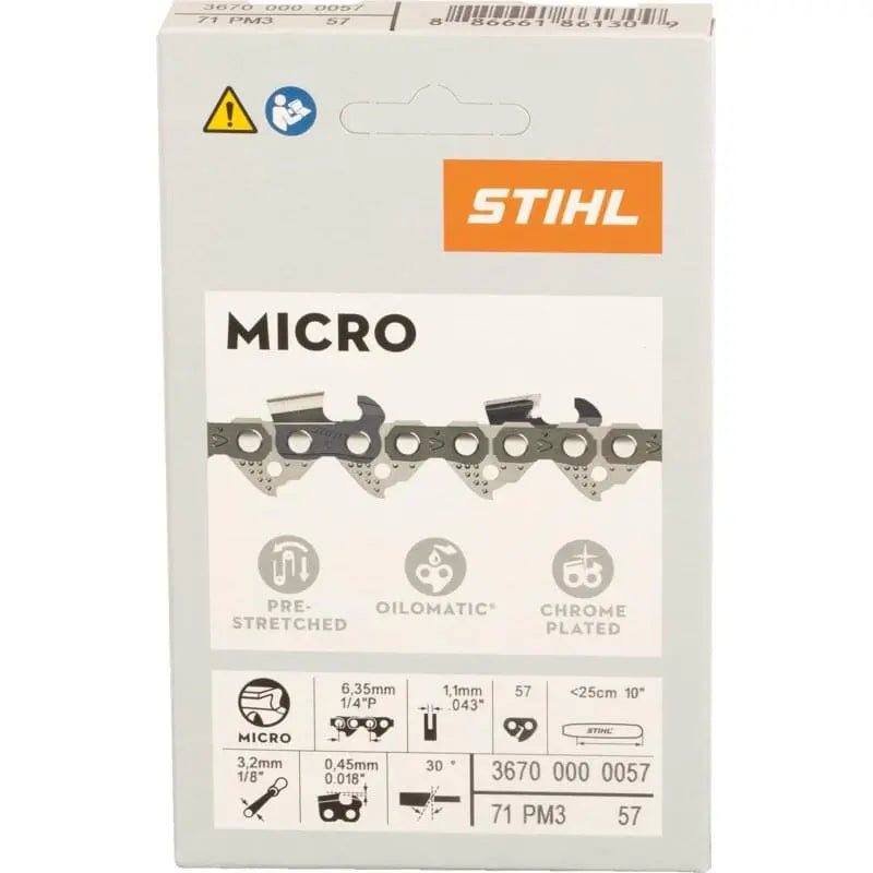 Stihl Sägekette T 1/4 Zoll, LP-HM, S 1,1 mm, 57E Stihl 36700000057 – passend zu Modell: MSA 161T Stihl