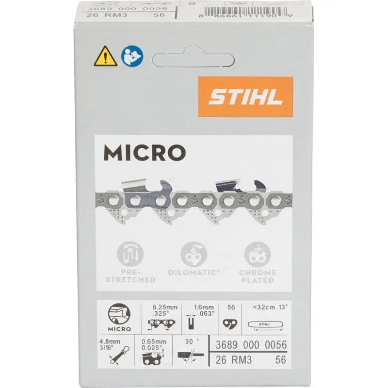 Stihl Sägekette T .325 Zoll, HM, S 1,6 mm, 56E Stihl 36890000056 – passend zu Modell: MS 261 Stihl