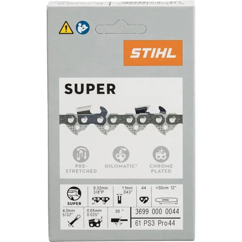 Stihl Sägekette T 3/8 Zoll, VM, S 1,1 mm, 44E Stihl 36990000044 – passend zu Modell: MS 170 Stihl