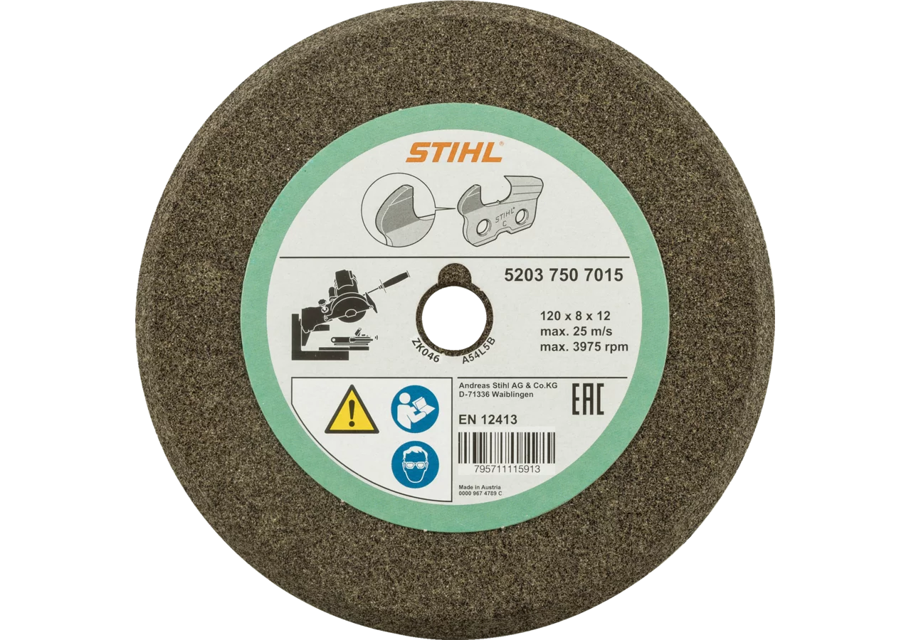 Schleifscheibe AD 120 mm, ID 12 mm, H 8 mm Stihl Stihl