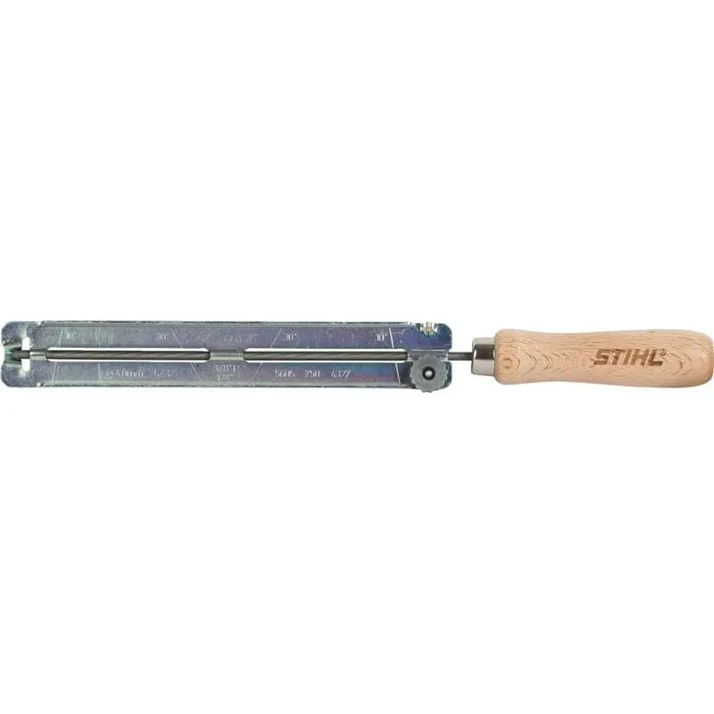 Stihl Kettenschärfgerät für Sägeketten T 3/8 Zoll Picco Stihl 56057504327 – Original Feilenhalter Stihl