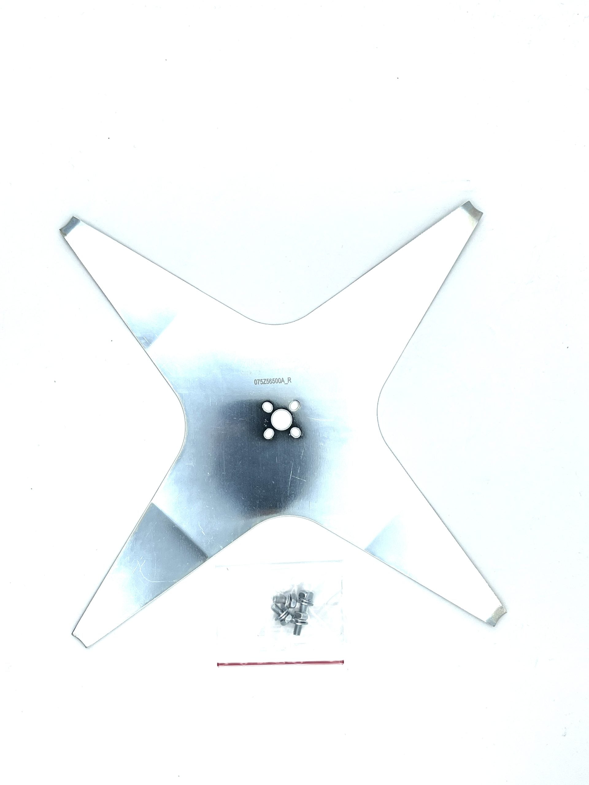 Ambrogio 4-Stern-Federstahlmesser 29 cm gekröpft 075Z56500A_R – 10 Stück/Bund – passend für Cube / 4.50 RTK Ambrogio