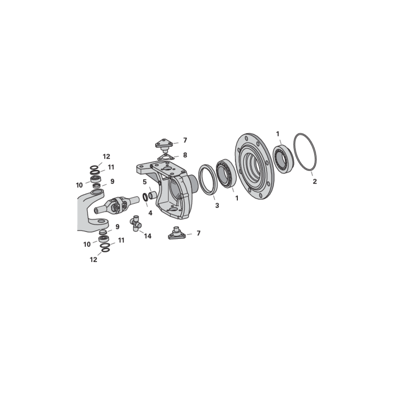 ZF Achsteile für John Deere mit ZF-Achse APL350