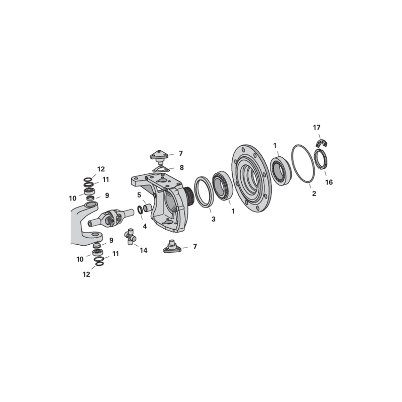 ZF Achsteile für Ford mit ZF-Achse APL335