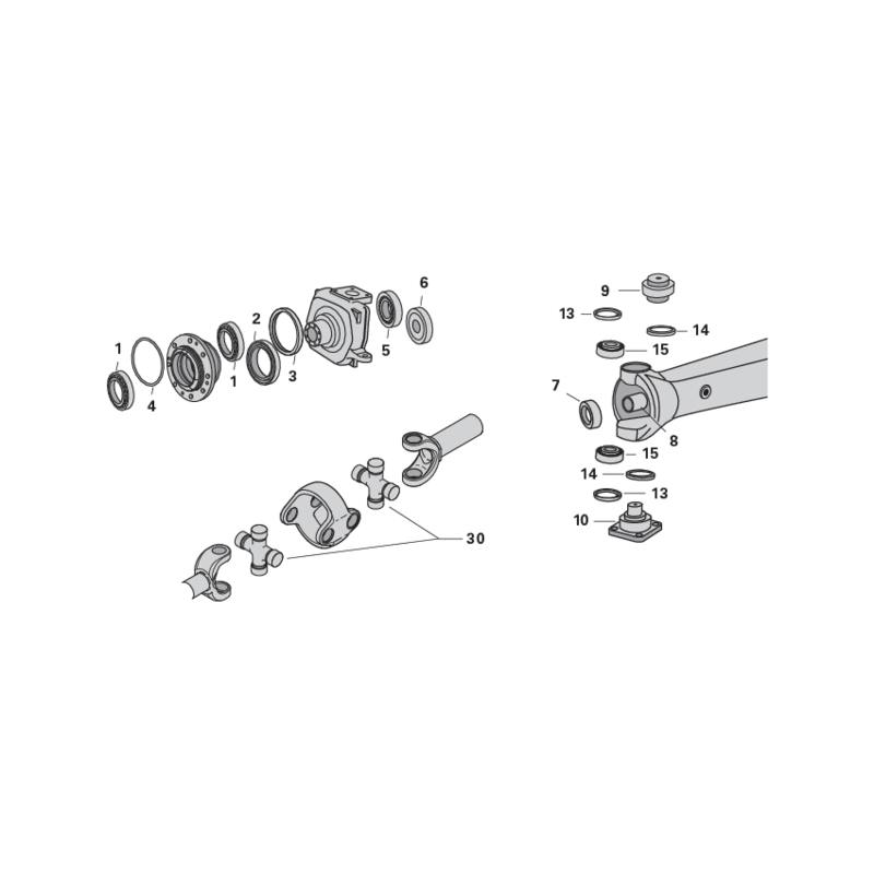 Achsteile 4WD für Deutz-Fahr