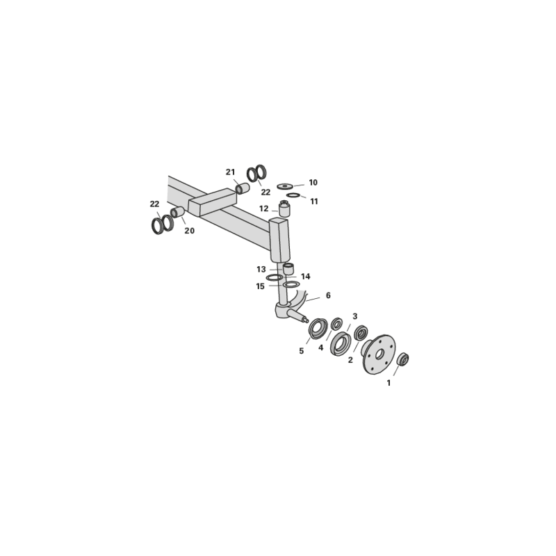 Achsteile 2WD für Steyr