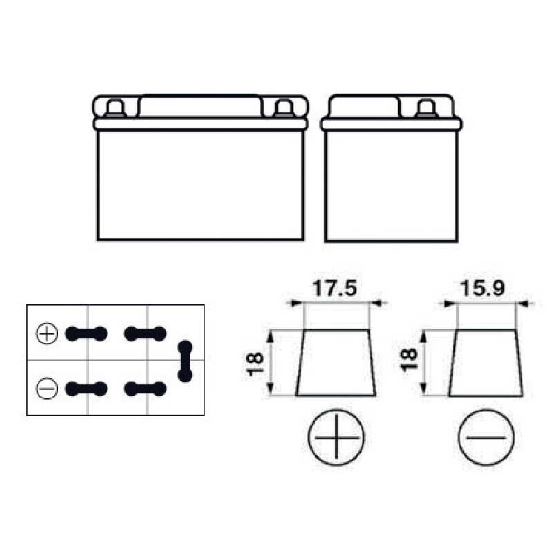 Prillinger Premium Batterie 12 V, 180 Ah, 1000 A, Premium, 68014