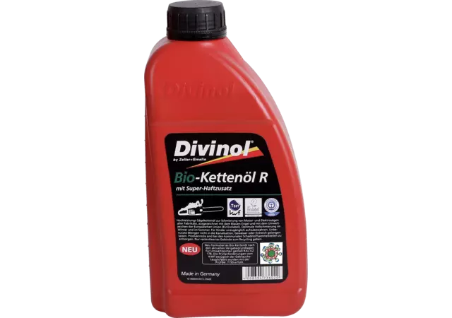 Divinol Bio-Kettenöl, 1 Liter zur Schmierung von Sägeketten, Elektro und Akkusägen