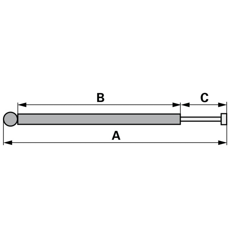 Stiga Bremszug 181000711/0 – Motorbremszug Maß A: 1335 mm Maß B: 1200 mm Maß C: 90 mm Stiga