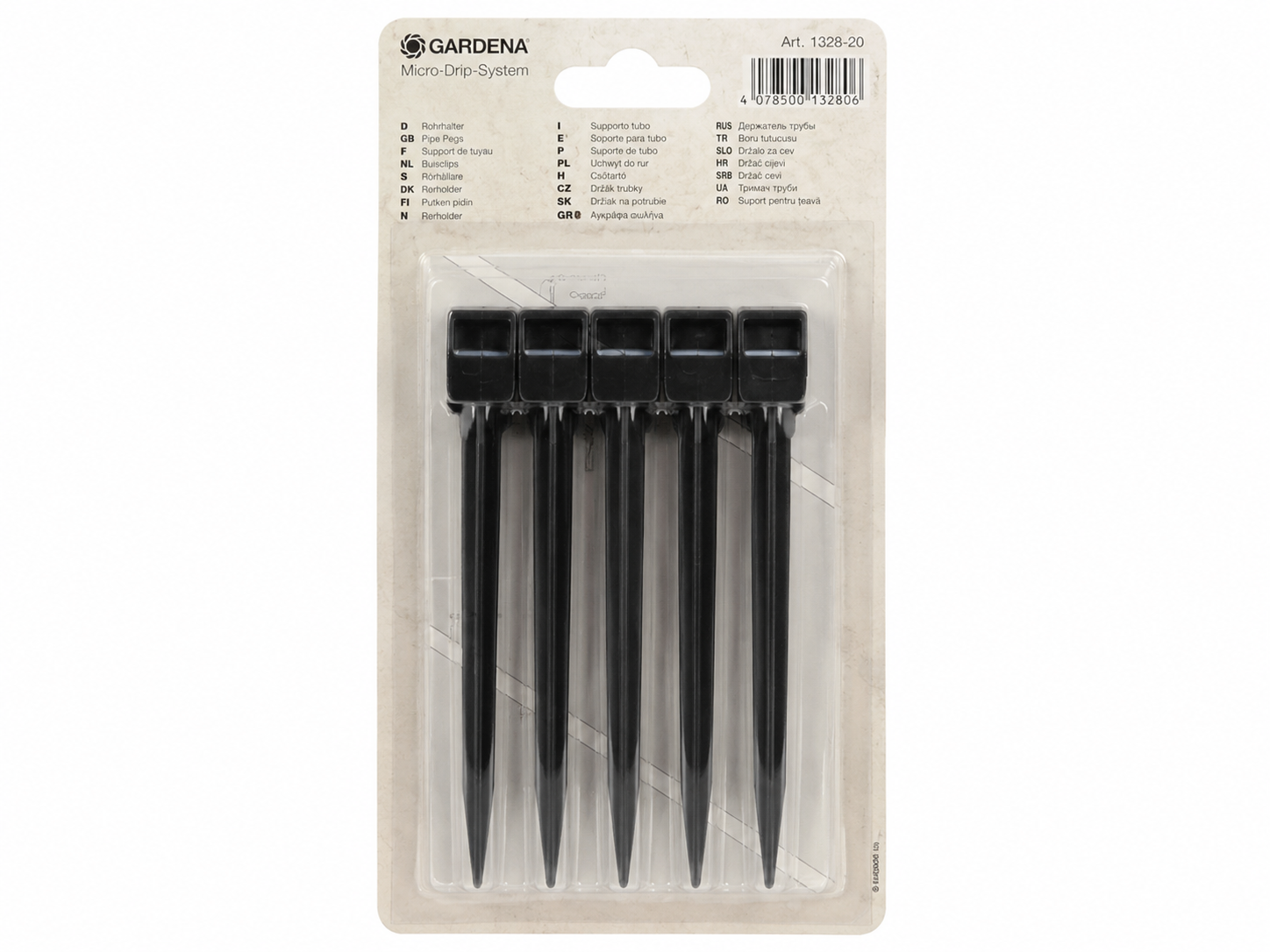 GARDENA Micro-Drip Haltestifte | Rohrhalter für Verlegerohr | 5 Stück GartenShop24 - Hochwertige Gartengeräte