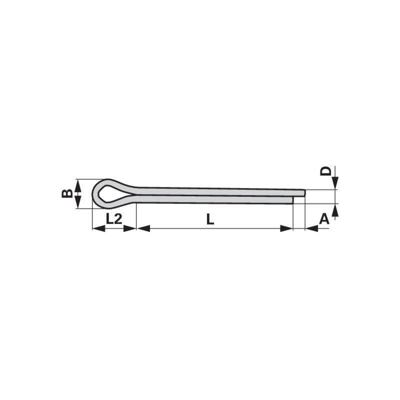 Rotax Splint 0,8 x 5 mm DIN94 261090 Rotax