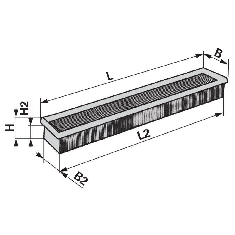 Luftfilterhauptpatrone SL1668