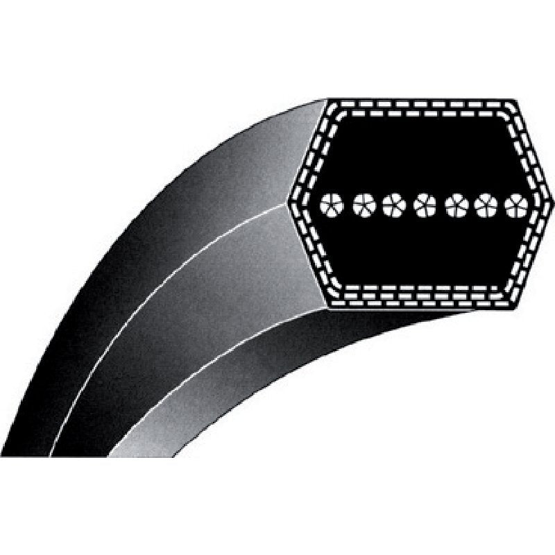 Sechskantkeilriemen B 13 mm x LW 2466 mm, Profil AA95, Typ 4 – Sechskantkeilriemen AA95