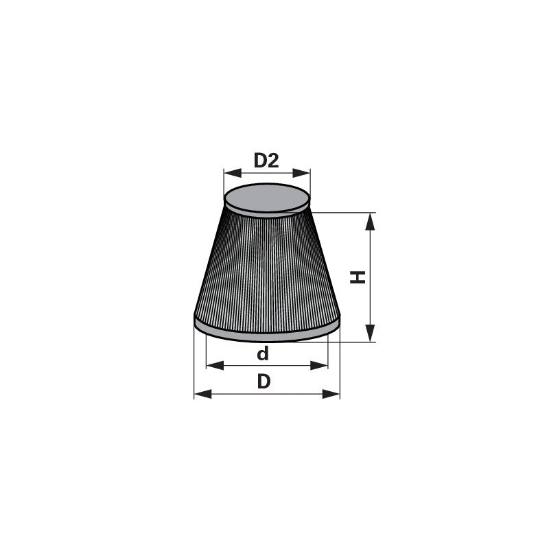 Honda Luftfilter rund, AD 135 mm 17211890013
