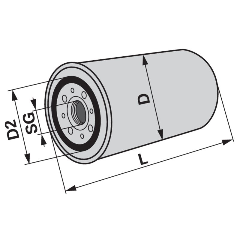 MTD Ölfilter L 55 mm 75112690 – passend zu Modell: 4P90HU MTD